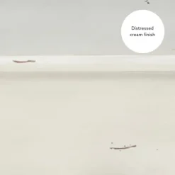 Kirkland's Home Coffee Tables-Distressed Cream Wood 3-Drawer Coffee Table