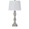 Kirkland's Home Table Lamps-Distressed Gray Table Lamp