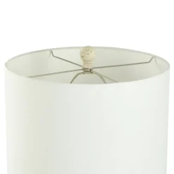 Kirkland's Home Table Lamps-Distressed Round Table Lamp