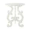 Kirkland's Home Accent & End Tables-Distressed Scrollwork Accent Table