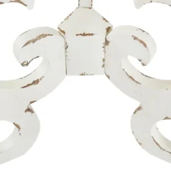 Kirkland's Home Accent & End Tables-Distressed Scrollwork Accent Table