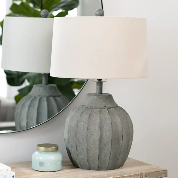Kirkland's Home Table Lamps-Distressed Stone Table Lamp