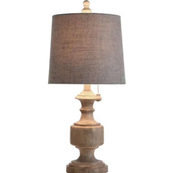 Kirkland's Home Table Lamps-Distressed Urn Resin Table Lamp
