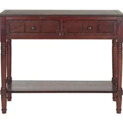 Kirkland's Home Console Tables-Distressed Wood 2-Drawer Console Table