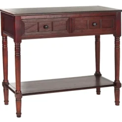 Kirkland's Home Console Tables-Distressed Wood 2-Drawer Console Table