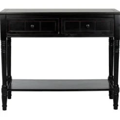 Kirkland's Home Console Tables-Distressed Wood 2-Drawer Console Table