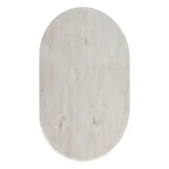 Kirkland's Home Dining Tables-Distressed Wood X Base Oval Dining Table