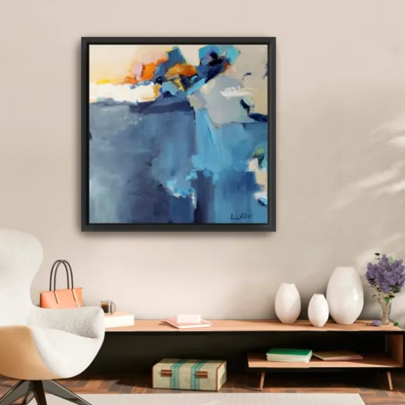 Kirkland's Home Canvas Art-Dizzy At The Edge Framed Canvas Art Print