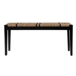 Kirkland's Home Benches & Ottomans-Dominica Woven Seagrass Stripe Bench