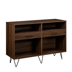 Kirkland's Home Console Tables-Doreen Dark Brown Hairpin Console Table