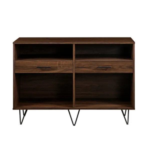 Kirkland's Home Console Tables-Doreen Dark Brown Hairpin Console Table