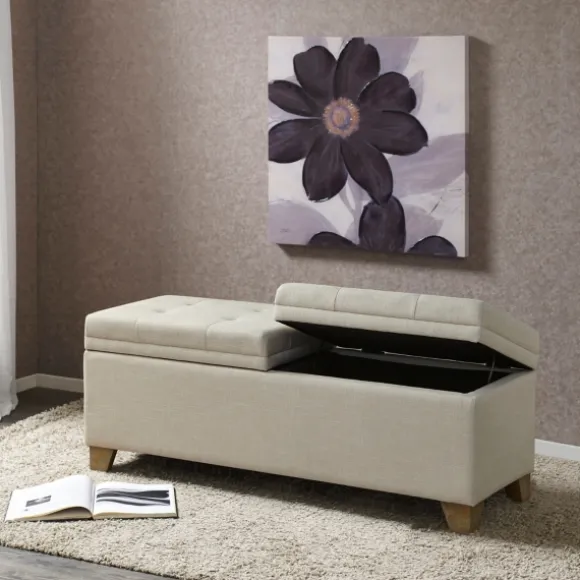 Kirkland's Home Benches & Ottomans-Double Opening Storage Bench