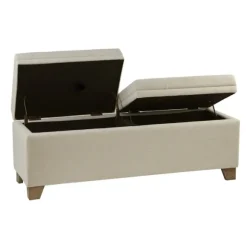 Kirkland's Home Benches & Ottomans-Double Opening Storage Bench