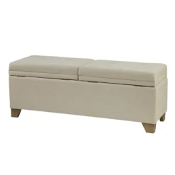 Kirkland's Home Benches & Ottomans-Double Opening Storage Bench