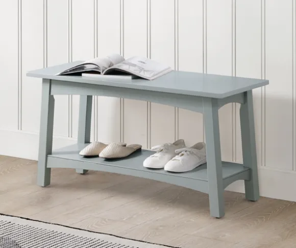 Kirkland's Home Benches & Ottomans-Dove Rustic Farmhouse Wood Bench