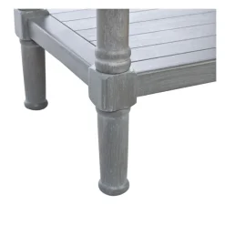 Kirkland's Home Console Tables-Dove Turned Leg Rustic Console Table