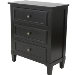 Kirkland's Home Accent & End Tables-3-Drawer Wooden Accent Table