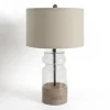 Kirkland's Home Table Lamps-Driftwood And Glass Table Lamp