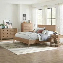 Kirkland's Home Beds & Headboards-Duke Double Driftwood Pine 5-Pc. King Bedroom Set