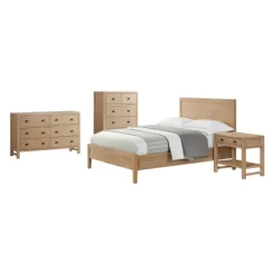 Kirkland's Home Beds & Headboards-Duke Driftwood Pine 4-Pc. Queen Bedroom Set