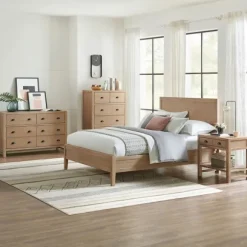 Kirkland's Home Beds & Headboards-Duke Driftwood Pine 4-Pc. Queen Bedroom Set