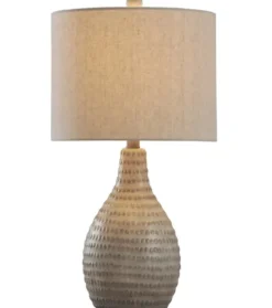 Kirkland's Home Table Lamps-Earth Tone Oak Table Lamp