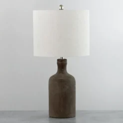 Kirkland's Home Table Lamps-Easton Brown Bottle Table Lamp