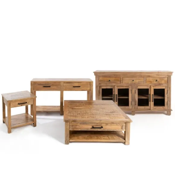 Kirkland's Home Coffee Tables-Easton Mango Wood Coffee Table
