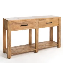 Kirkland's Home Console Tables-Easton Mango Wood Console Table