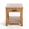 Kirkland's Home Accent & End Tables-Easton Mango Wood Side Table