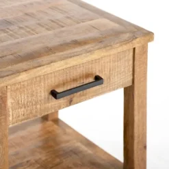 Kirkland's Home Accent & End Tables-Easton Mango Wood Side Table