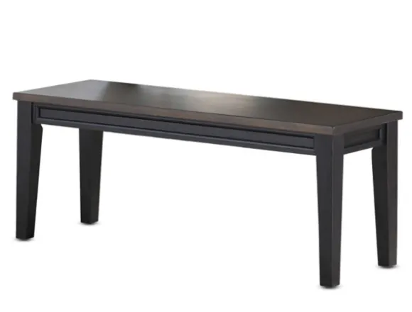 Kirkland's Home Benches & Ottomans-Ebony And Driftwood Two-Tone Bench