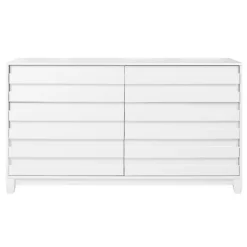 Kirkland's Home Dressers & Chests-Eco Pine Wood Channeled Drawer Dresser