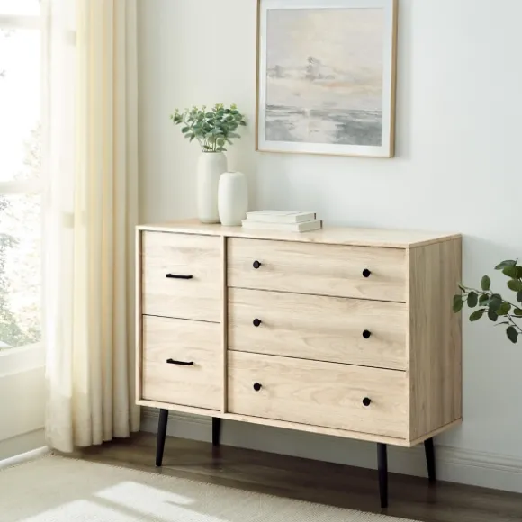 Kirkland's Home Dressers & Chests-Eden Light Birch Tapered Legs Dresser