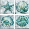 Kirkland's Home Canvas Art-Elegant Shells Canvas Art Prints, Set Of 4