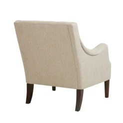 Kirkland's Home Accent Chairs-Elle Tufted Cream Accent Chair