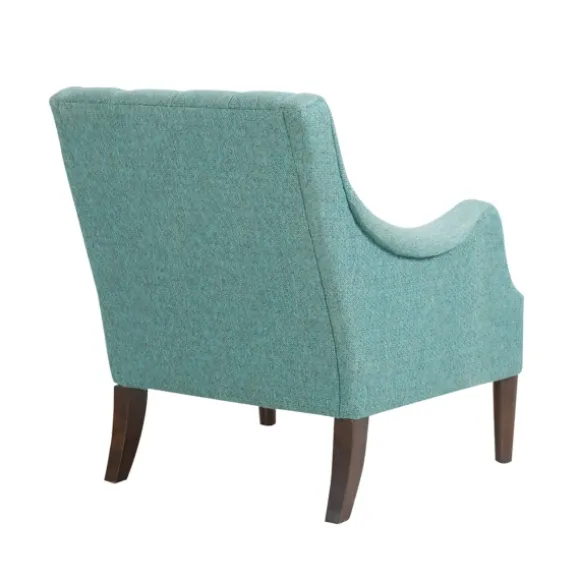 Kirkland's Home Accent Chairs-Elle Tufted Teal Accent Chair