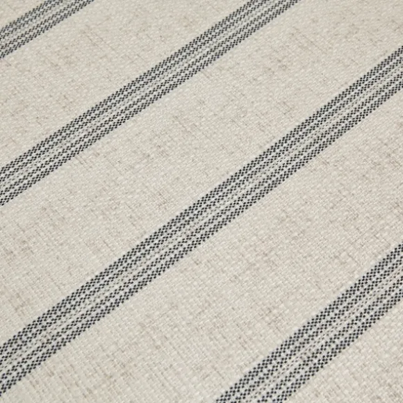 Kirkland's Home Benches & Ottomans-Ellen Stripe Martha Stewart Hexagon Ottoman