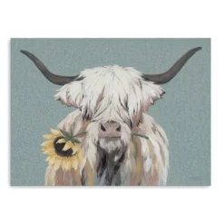 Kirkland's Home Canvas Art-Ellie With A Sunflower Canvas Art Print, 32X24 In.