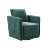 Kirkland's Home Accent Chairs-Emerald Textured Arm Swivel Accent Chair