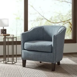 Kirkland's Home Accent Chairs-Emery Barrel Accent Chair