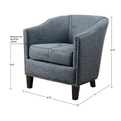 Kirkland's Home Accent Chairs-Emery Barrel Accent Chair