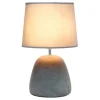 Kirkland's Home Table Lamps-Emma Concrete Table Lamp With Shade