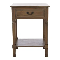 Kirkland's Home Accent & End Tables-Emory Natural Single Drawer Accent Table