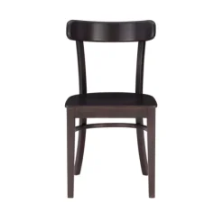 Kirkland's Home Accent Chairs-Espresso Curved Plank 2-Pc. Accent Chair Set