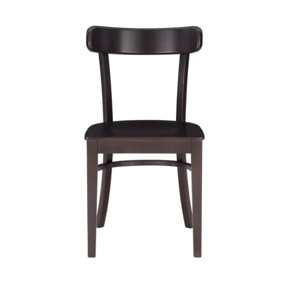 Kirkland's Home Accent Chairs-Espresso Curved Plank 2-Pc. Accent Chair Set