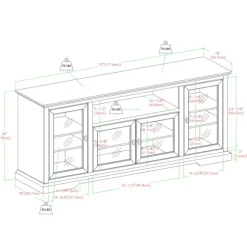 Kirkland's Home Tv Stands & Media Consoles-Espresso Wood Highboy Tv Stand