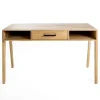 Kirkland's Home Office Furniture-Everett Mango Wood Desk