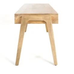 Kirkland's Home Office Furniture-Everett Mango Wood Desk