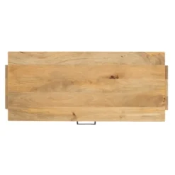 Kirkland's Home Office Furniture-Everett Mango Wood Desk